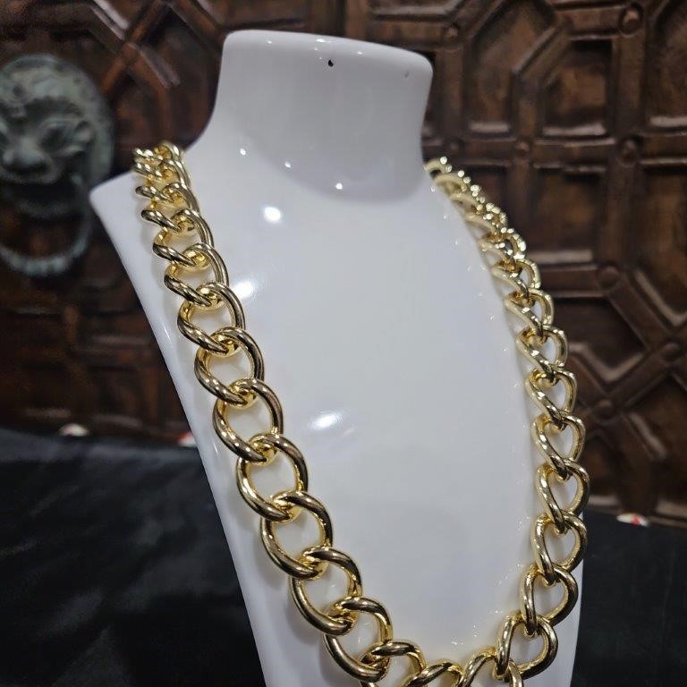 18k Italy Stamped Yellow Gold Filled Chain-Quality Guarantee-60cm