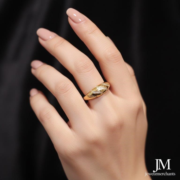 18K/Italy Gold Filled Ring -(Stamped 18K/Italy)-Warranty Quality