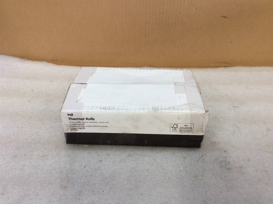 Keji 57mm x 9m Thermal Receipt Paper Rolls (Lot of 20)