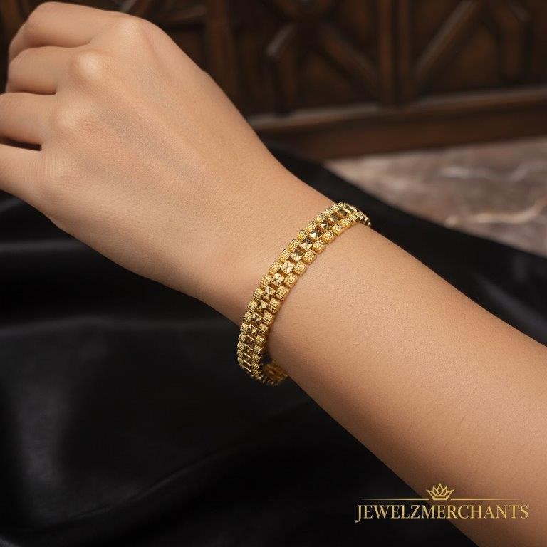 22K/Italy Gold Filled Bracelet -(stamped 22K/Italy)-Warranty Quality