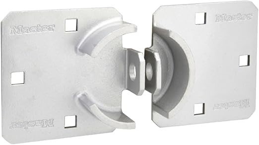 Master Lock Solid Steel Hasp for A2010. NB: Has marks.