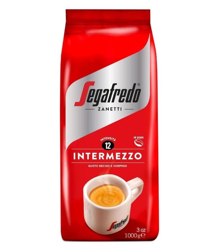 SEGAFREDO Intermezzo Medium Roast, 1kg. N.B: Damaged packaging.