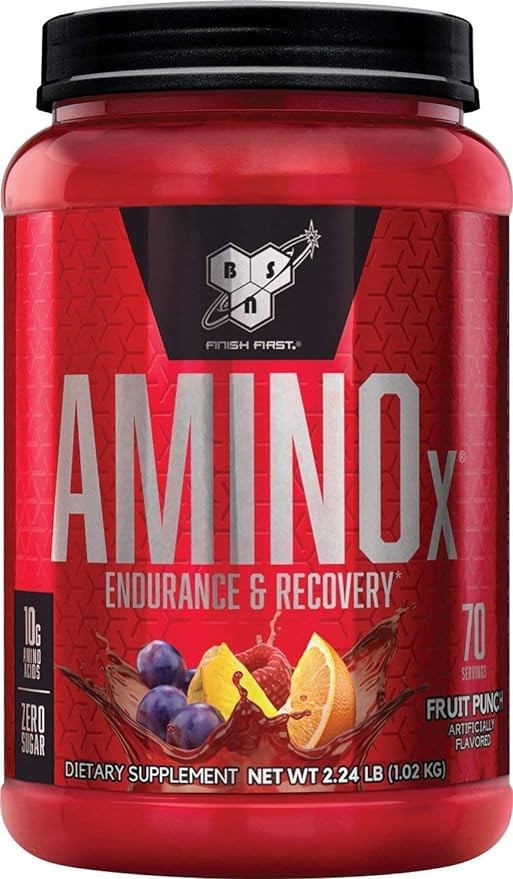 BSN Amino X Endurance & Recovery BCAA Intra Workout, Fruit Punch, 1.01kg, 7