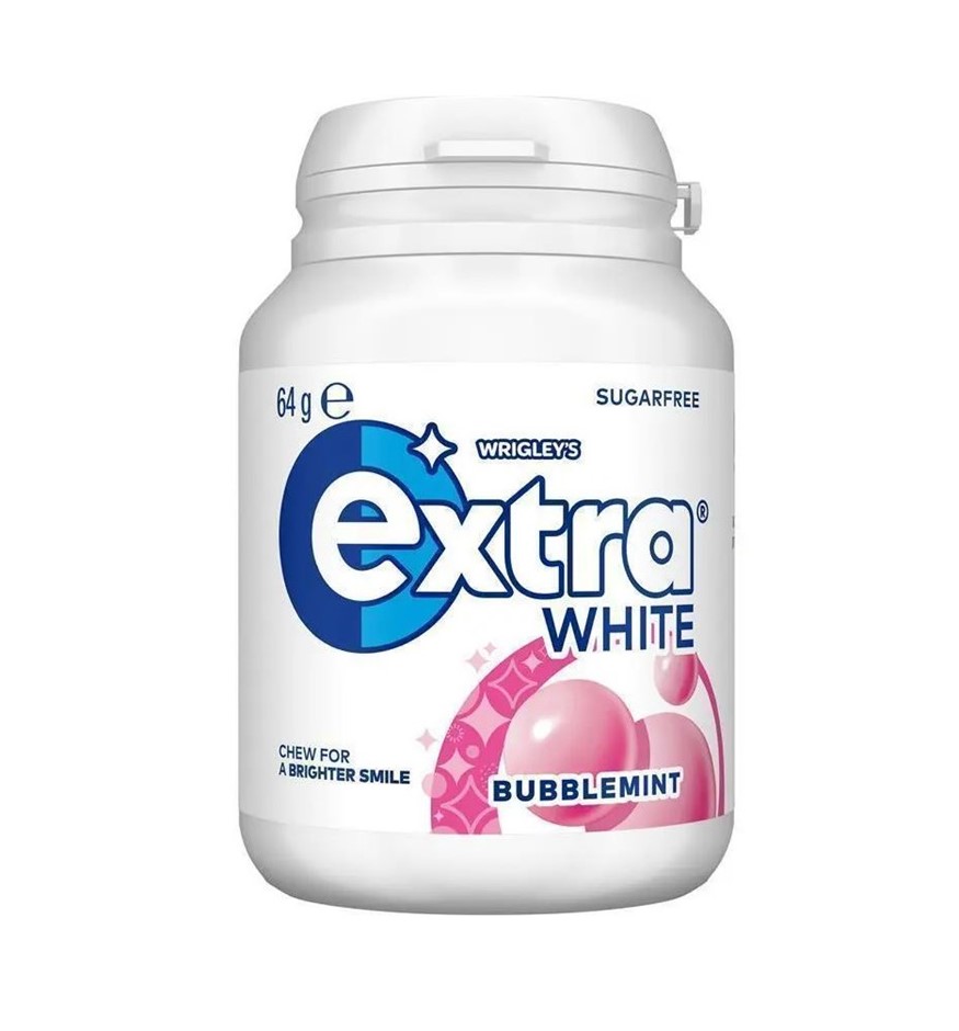 9 x Assorted EXTRA Chewing Gum, 64g, Incl: 5 x White Bubblemint & 4 x Spear