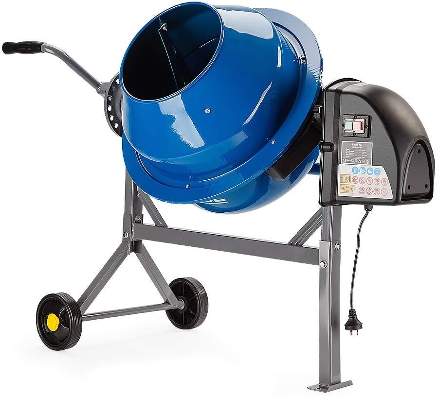 BAUMR-AG 220W Portable Concrete Cement Mixer Electric, 70L/ 2.4 Cubic Ft Ca