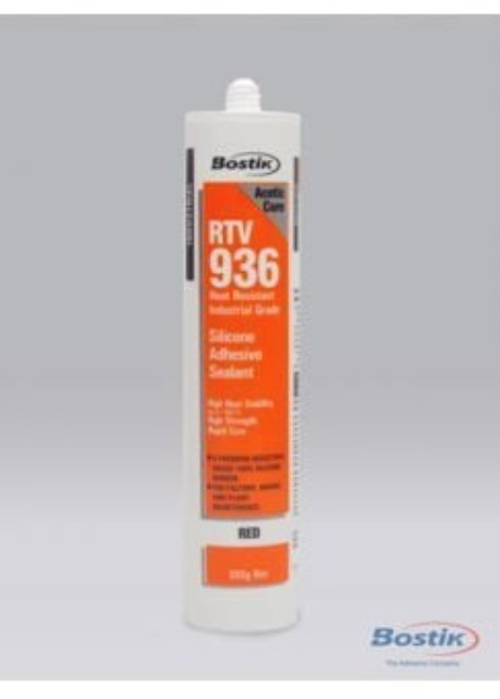 BOSTIK RTV936 Heat Resistant Industrial Grade Silicone Adhesive Sealant 300