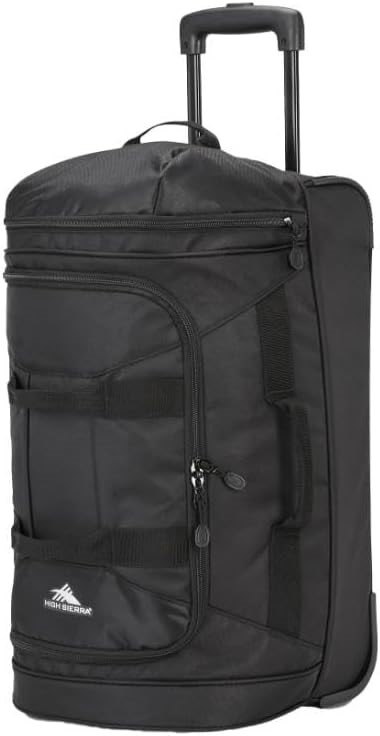 High Sierra Boxed Wheeled Duffle Bag, Black, 55cm