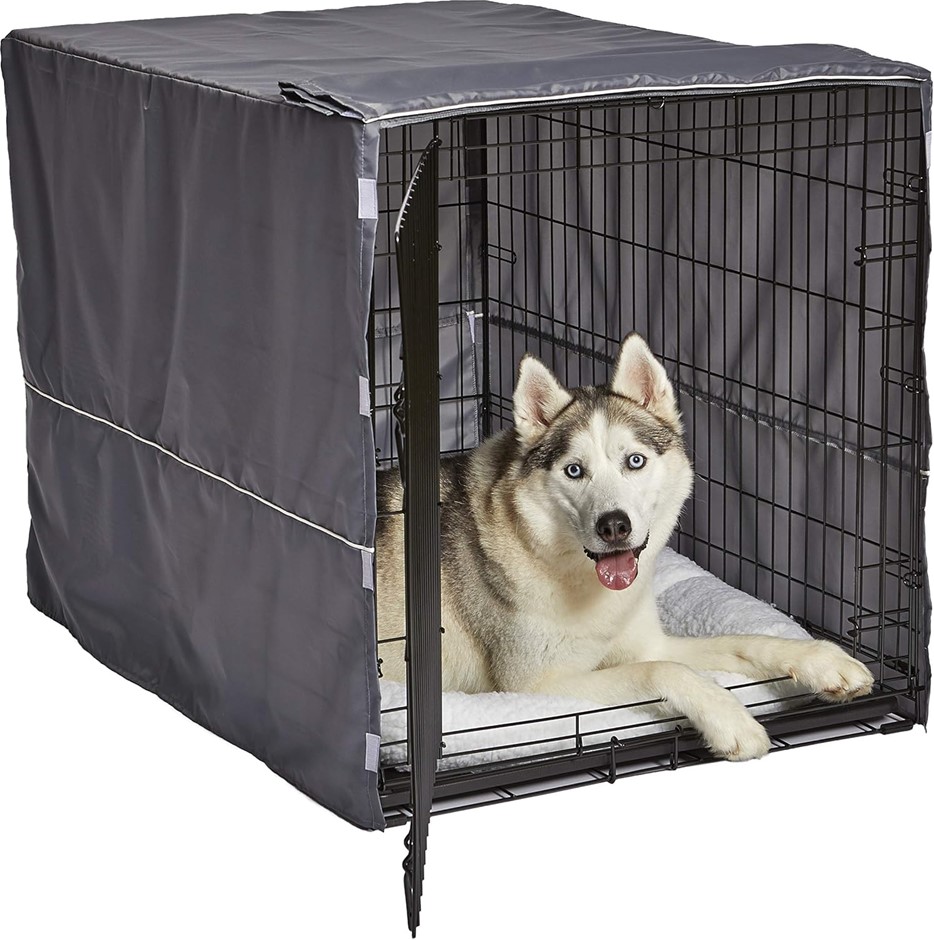 MIDWEST Dog Privacy Crate Cover Fits Midwest Dog Crates, Machine Wash & Dry