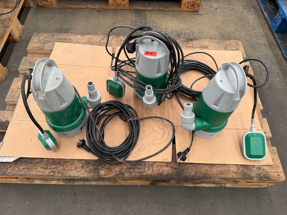Submersible Water Pump. 750W x 3 units