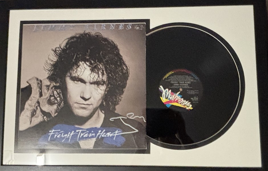 JIMMY BARNES SIGNED/FRAME ALBUM