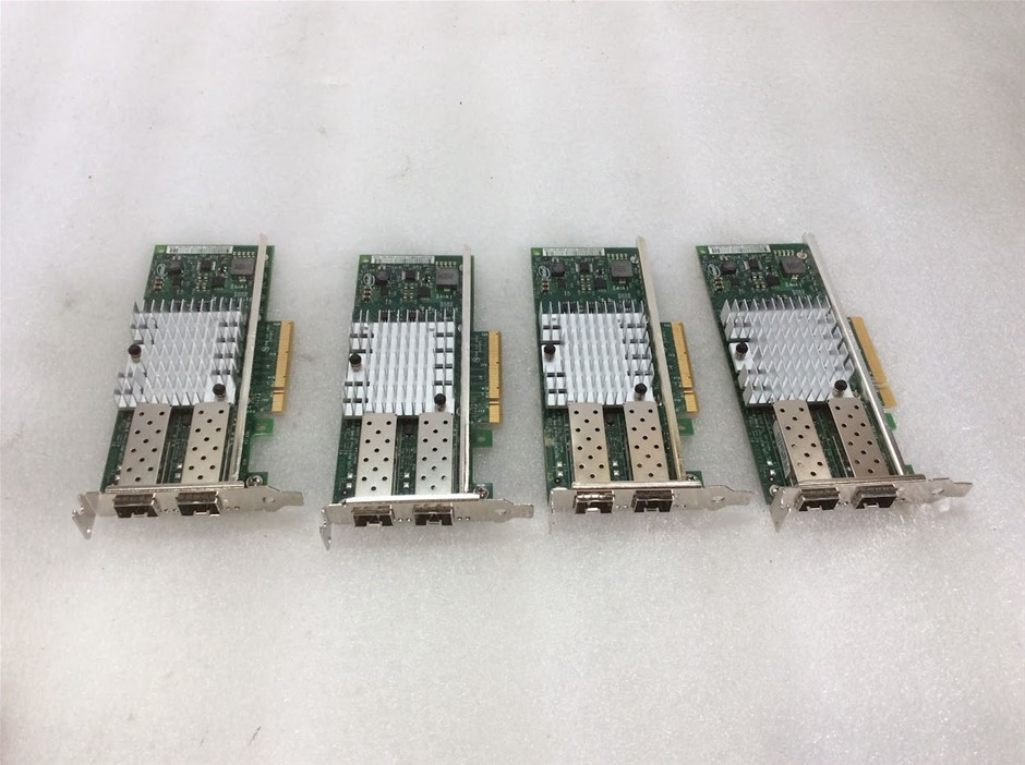 Intel X520-SR2 10GbE Dual Port SFP+ PCIe Network Adapter (Lot of 4)