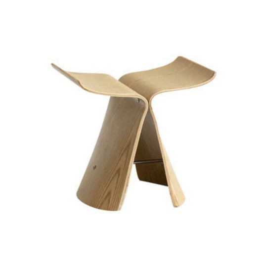 Stool Ins Danish Butterfly Chair Stool(Beige)