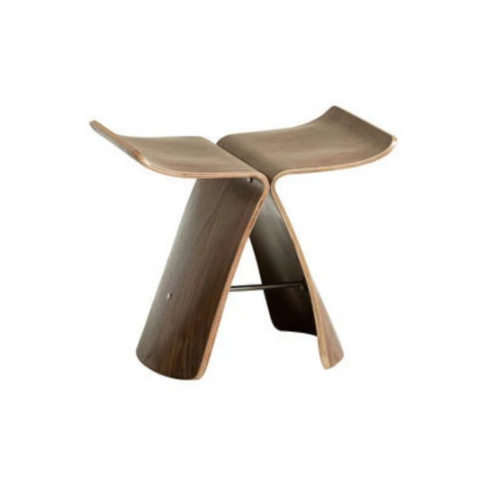 Stool Ins Danish Butterfly Chair Stool(Brown)