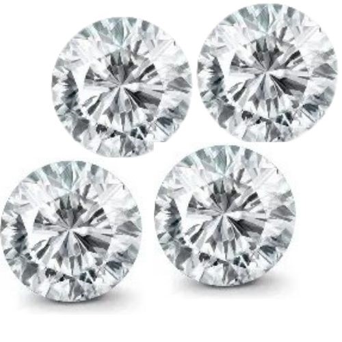 0.11 carat white 4 diamonds round