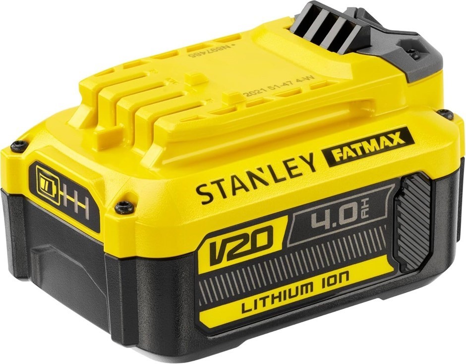 STANLEY Fatmax V20 18V 4.0Ah Lithium Battery. NB: Not in Original Box.