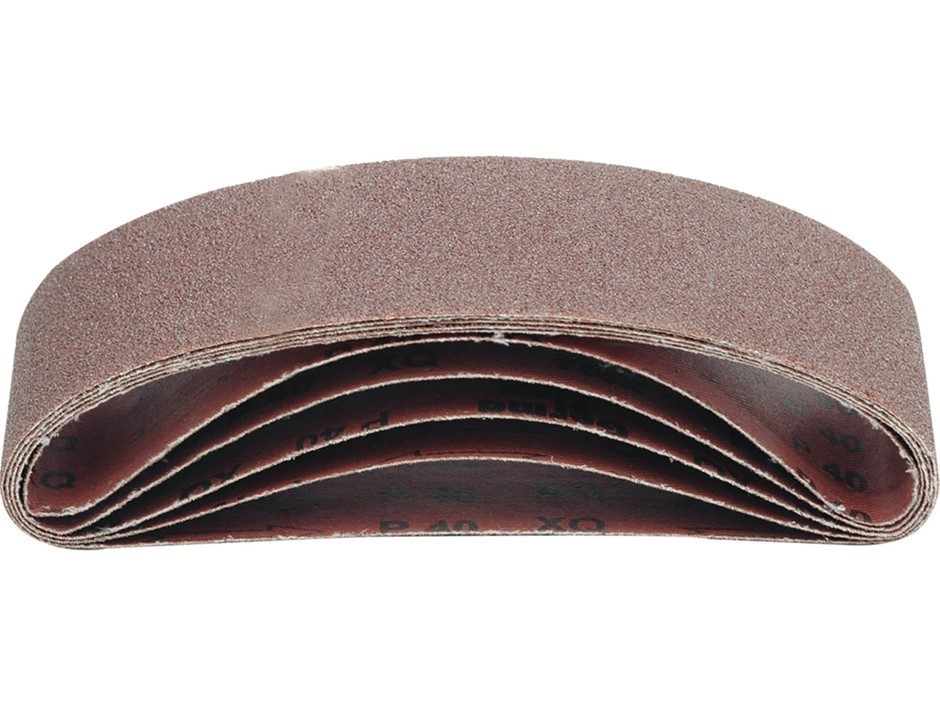 3 Packs of 5 x VOREL Sanding Belts, 75x533 mm, P80.