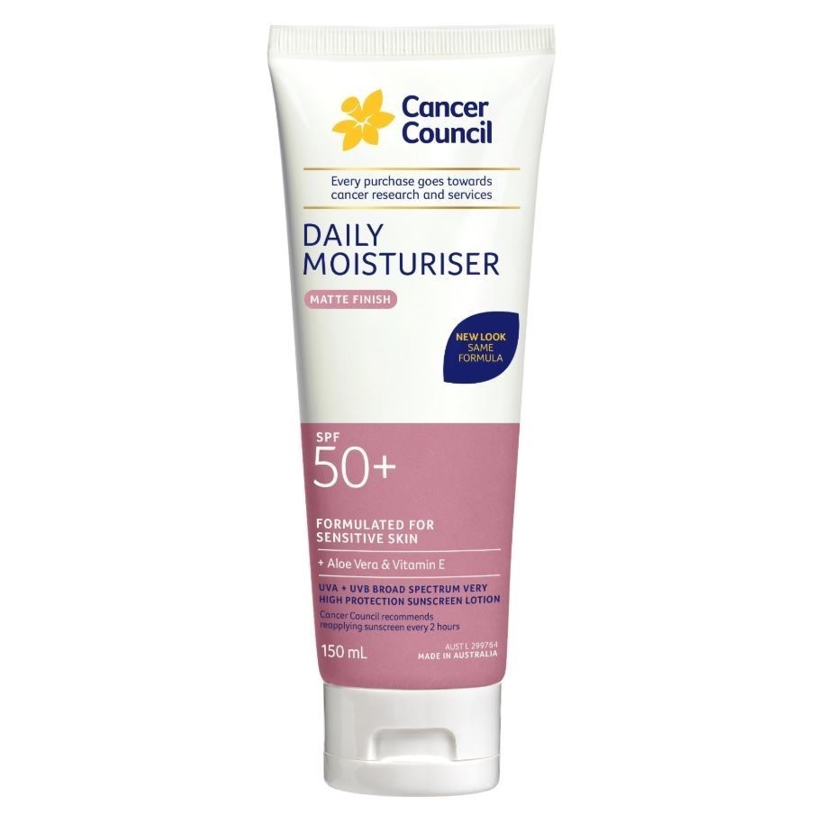 4 x CANCER COUNCIL Daily Moisturiser Matte Finish, SPF 50+ High Protection