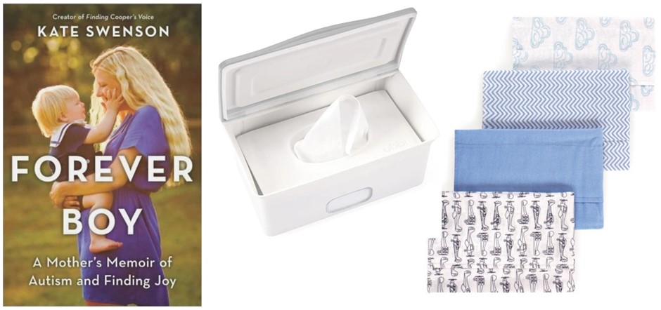 BUNDLE of 3 items: FOREVER BOY: A Mother's Memoir of Autism + HUDSON BABY C