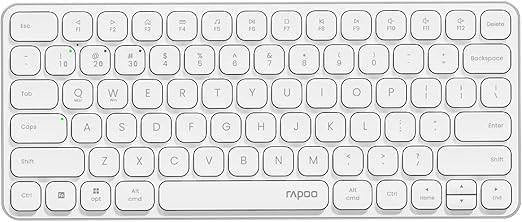 RAPOO E9050L Multi-Device Wireless Keyboard, Blade-Series 78-Key Ultra-Slim