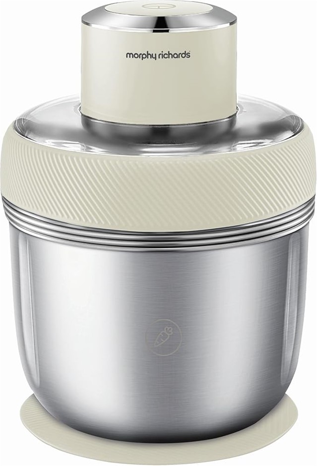 MORPHY RICHARDS Stainless Steel Chopper - White