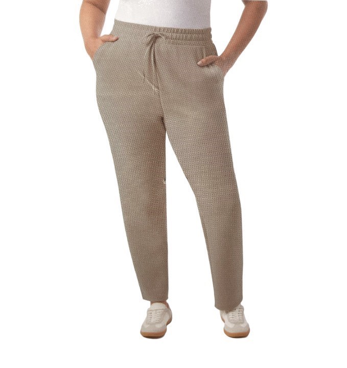 2 x 32DEGREES Women's Sueded Tech Pants, Size M, Beige.