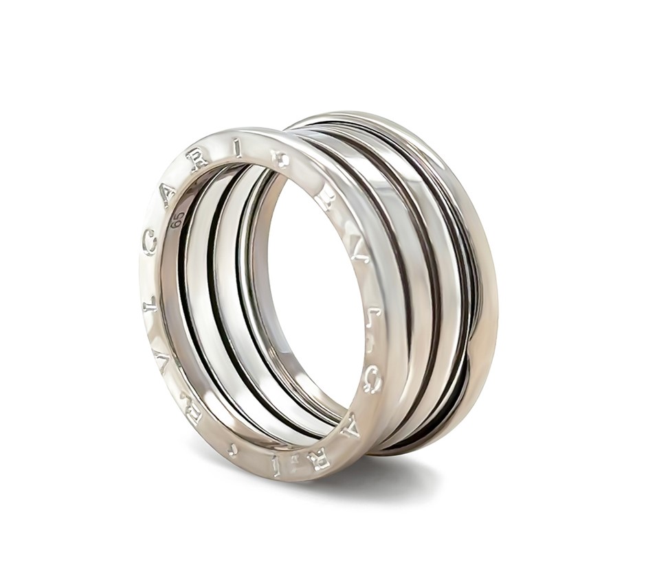 Bvlgari 18ct White Gold B.Zero1 Four Band Ring 14.22g
