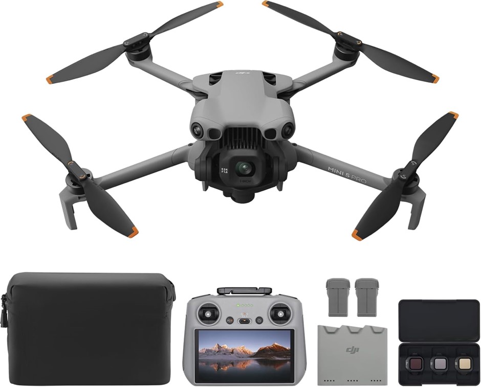 DJI Mini 5 Pro Fly More Combo Plus with DJI RC 2, Drone with Camera, 1-Inch