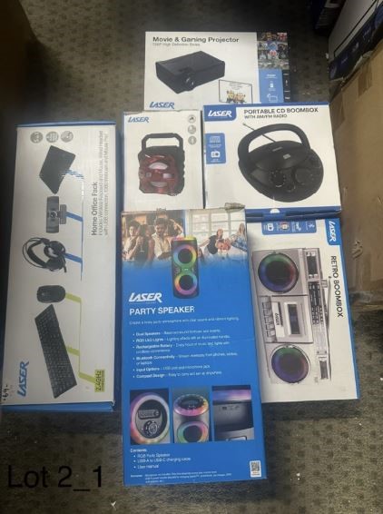 END OF LEASE SALE: Mixed lot of electrical goods