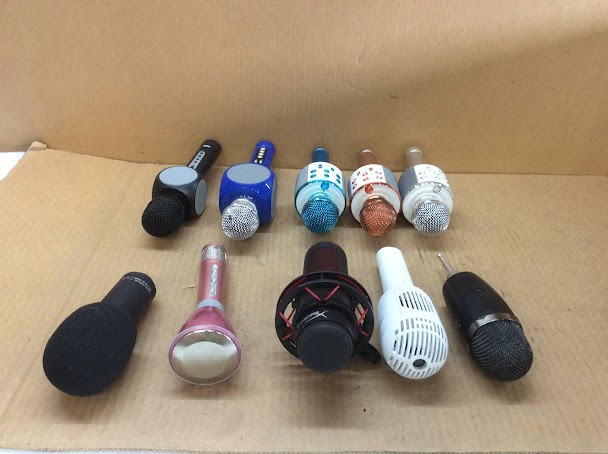 Mix Brand and Model Portable Microphones (Lot of 10)