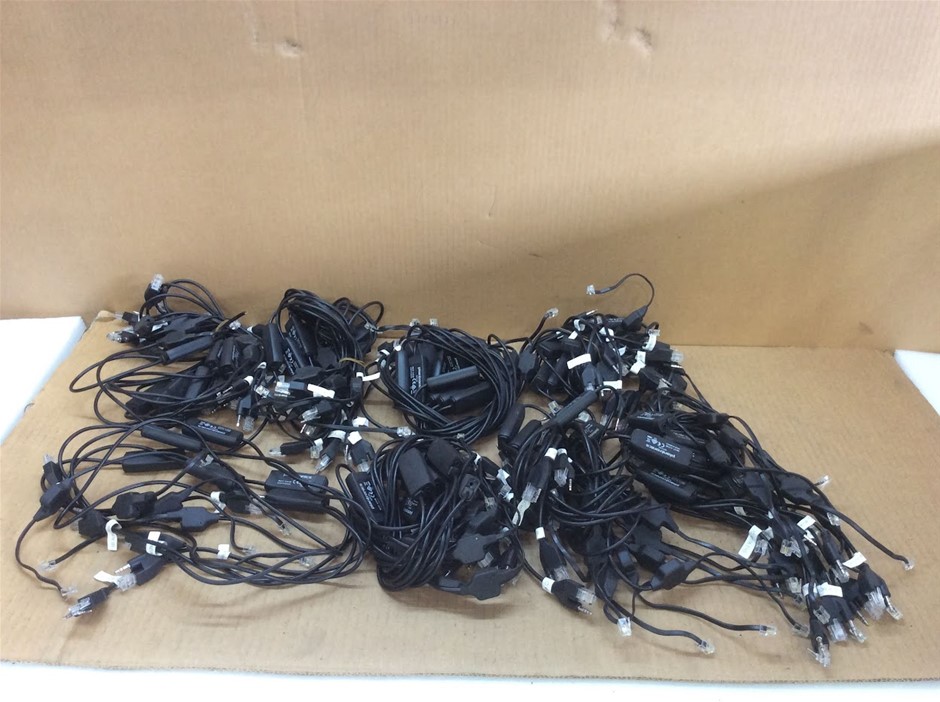 Plantronics APV-63 Telephone Headset Adapter Cable (Lot of 76)