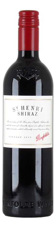 Penfolds St Henri Shiraz 2019 (1x 750mL), SA. Screwcap closure.