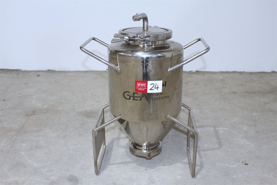 Stainless steel Hopper "GEA" 10L