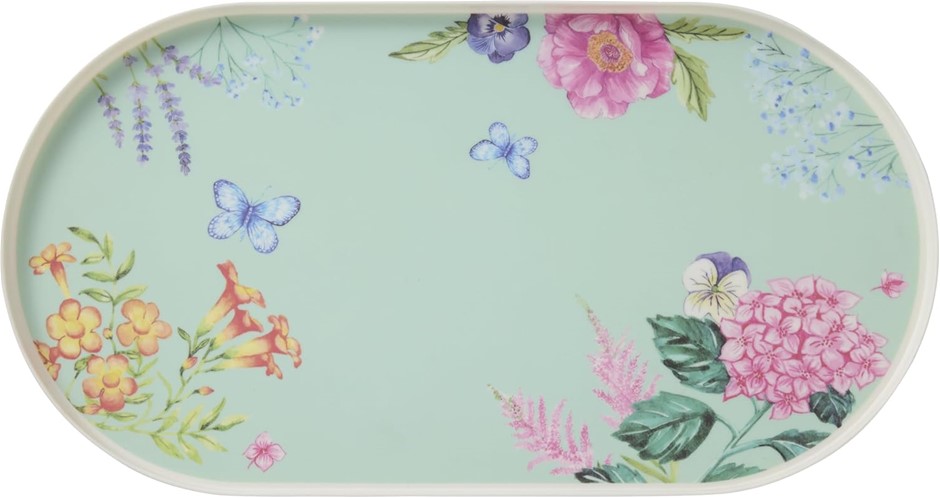 MAXWELL & WILLIAMS Botanica Melamine Serving Platter, 43.5 x 23 cm. NB: Min