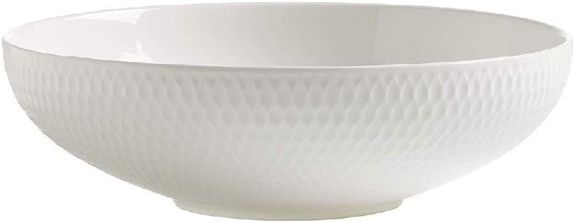 MAXWELL & WILLIAMS Basics Diamonds Coupe Bowl, White, 18.5cm Size (Pack of