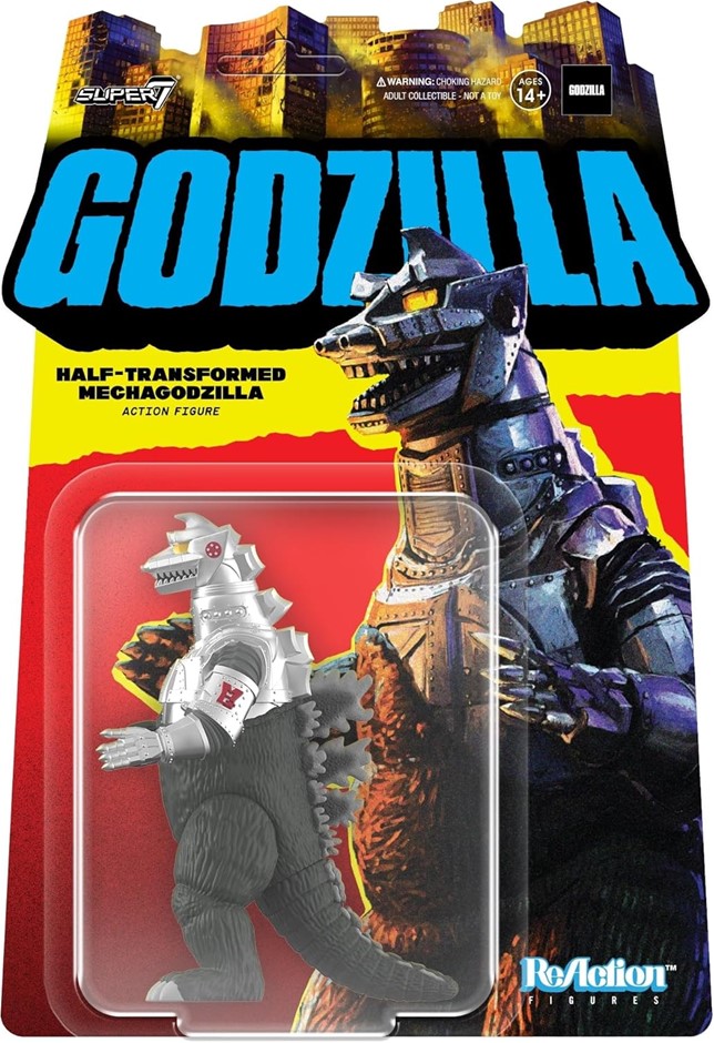 2 x Assorted SUPER7 Toho Godzilla 3.75" ReAction Figure, comprising: 1 x Re