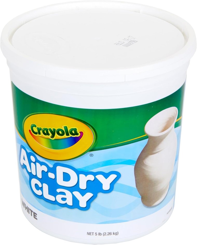 CRAYOLA Air Dry Clay, White, 2.26kg,