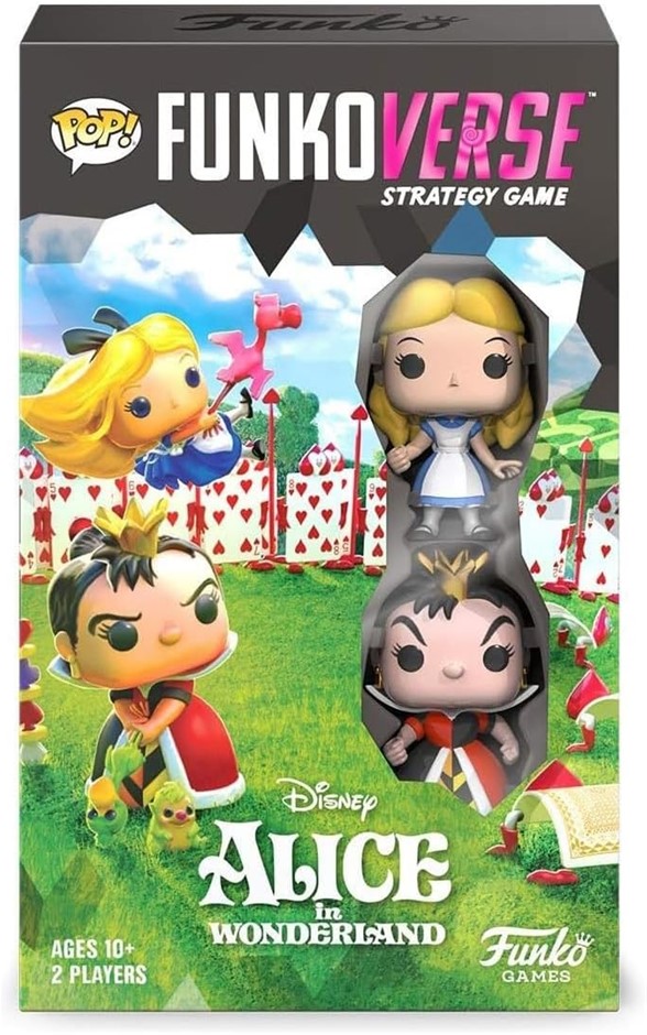 FUNKO GAMES Funkoverse: Alice In Wonderland 100, Alice & Queen Of Hearts -