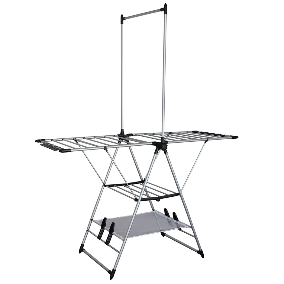 2X MESA Gullwing Deluxe Clothes Drying Rack With Mesh Shelf. Important N