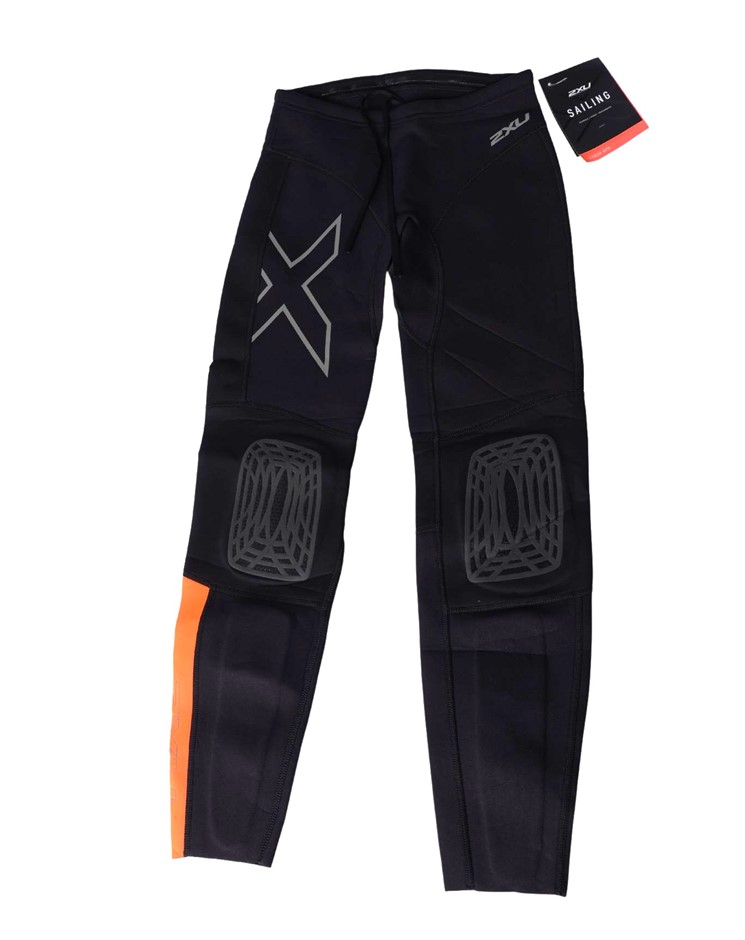 4 x 2XU Youth Neoprene Pants, Size L, Black/Orange Buyers Note - Discount