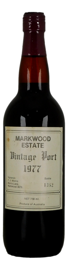 Markwood Estate Vintage Port 1977 (1x 738mL), VIC.