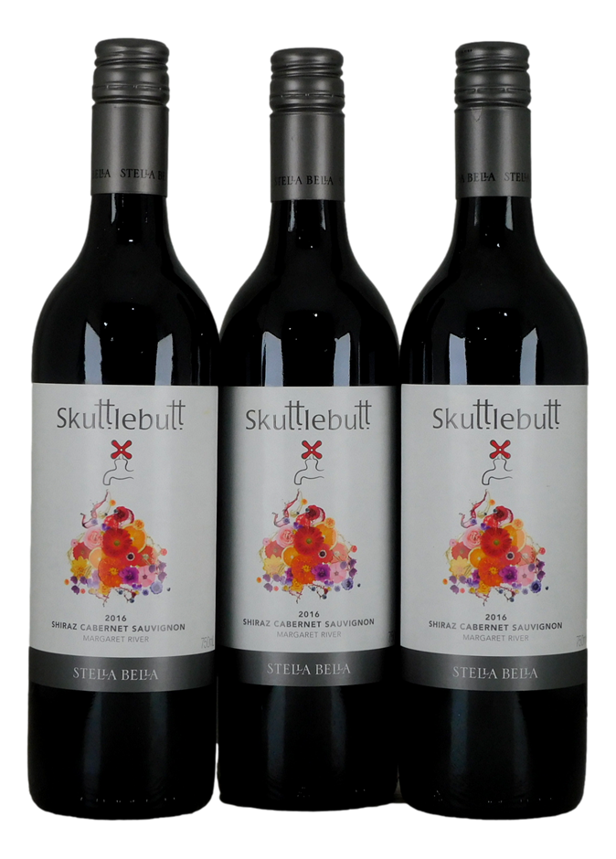 Stella Bella Skuttlebutt Shiraz Cabernet Sauvignon 2016 (3x 750mL), WA