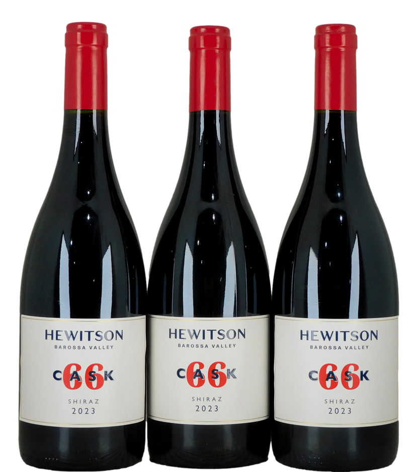 Hewitson Cask 66 Shiraz 2023 (3x 750mL), SA.