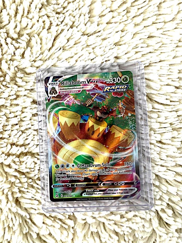 2021 Pokémon Rillaboom VMAX 023/264 Fusion Strike Auction (0007-2580815 ...