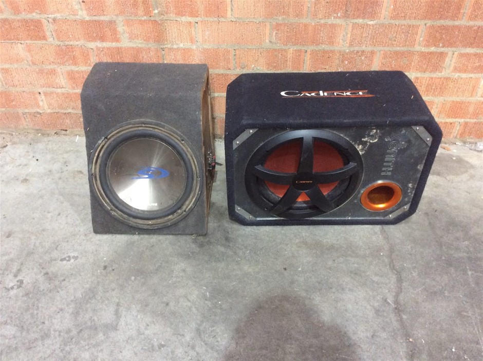 Alpine Car Subwoofer And Cadence Subwoofer Speaker Box