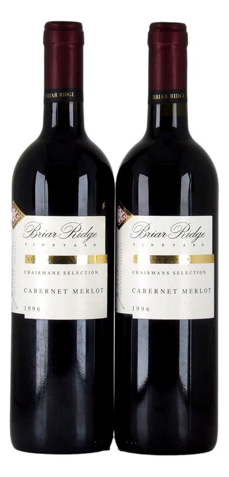Briar Ridge Chairmans Selection Cabernet Merlot 1996 (2x 750mL), Hunter.