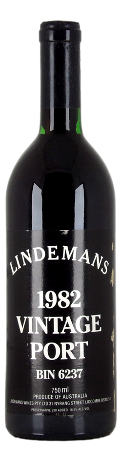 Lindemans Bin 6237 Vintage Port 1982 (1x 750mL), Aus.