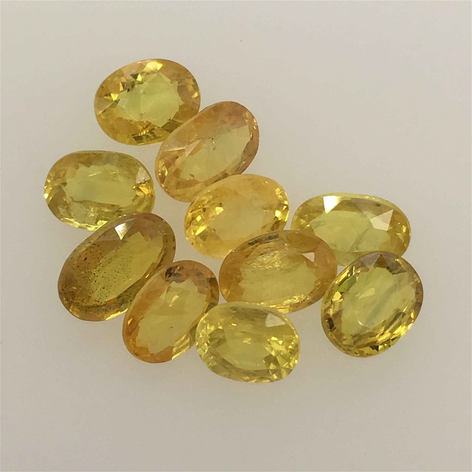 Ten Loose Sapphire, 13.37ct in Total