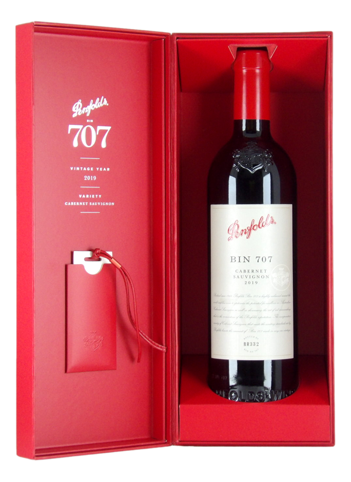 Penfolds Bin 707 Cabernet Sauvignon 2019 Bottle No. BB332 (1x 750mL) SA.