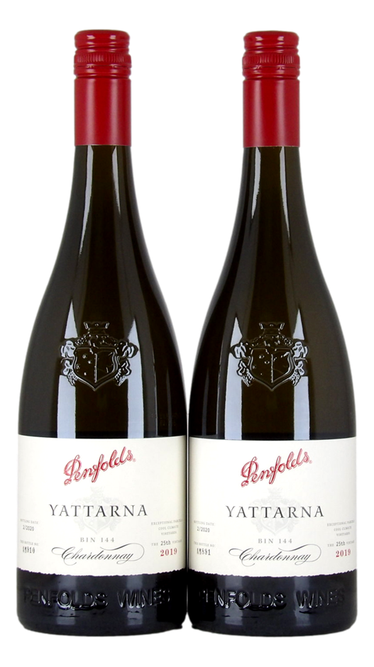 Penfolds Bin 144 Yattarna Chardonnay 2019 (2x 750mL) Screwcap.
