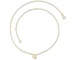 9K YELLOW GOLD LIBRA ZODIAC NECKLACE 40-45cm